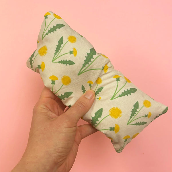 Lavender eye pillow | Dandelion print