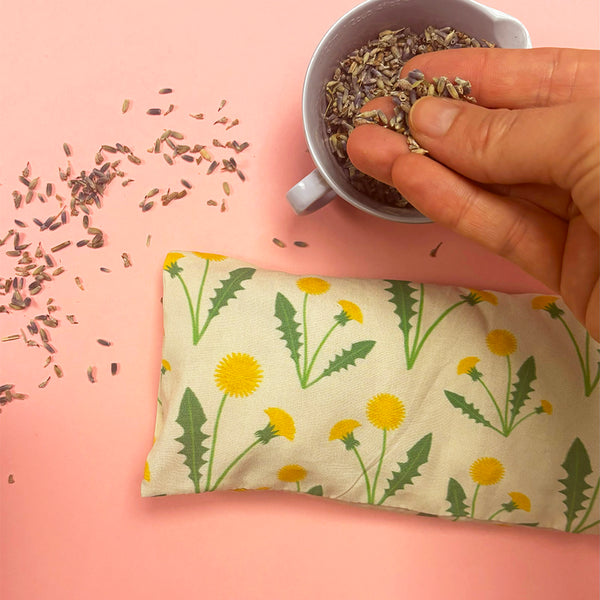 Lavender eye pillow | Dandelion print
