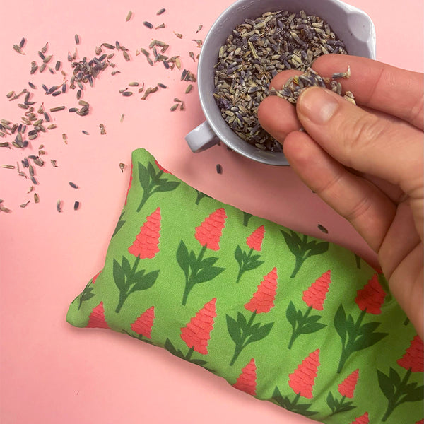 Lavender eye pillow | Foxglove print