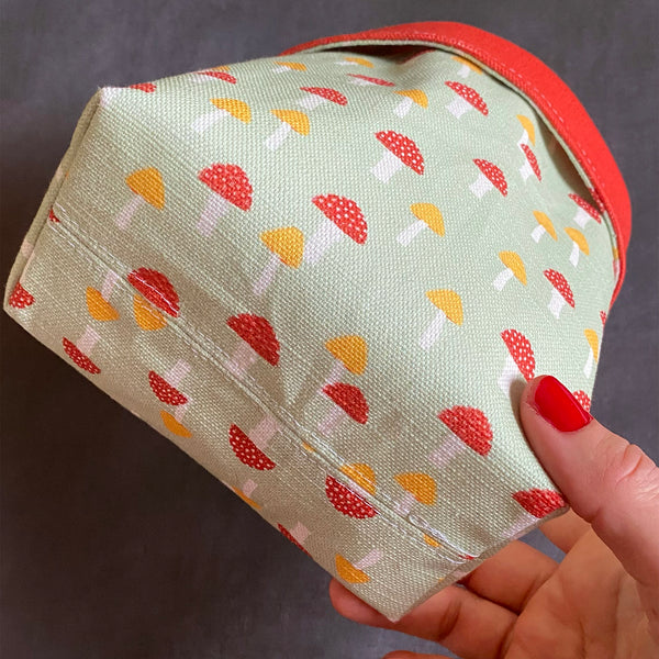 Small Plant cosy or basket | Mushroom print