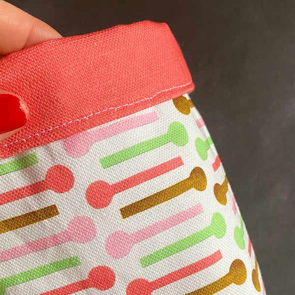 Plant cosy or basket | Colourful shapes print