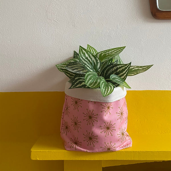 Plant cosy or basket | Starburst print