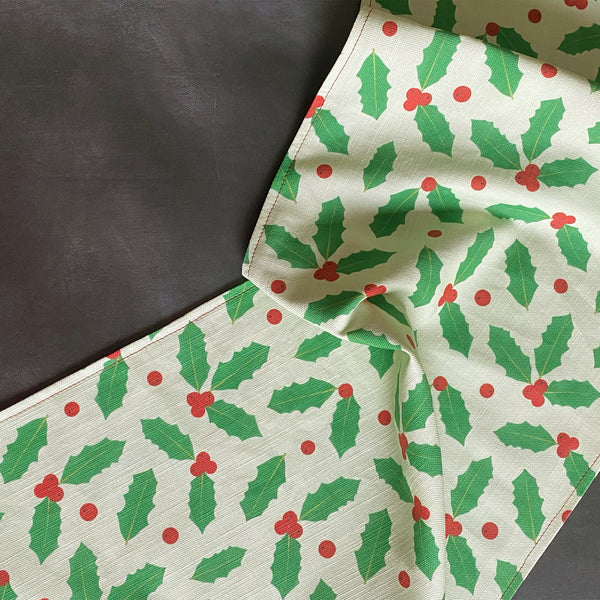 Christmas dinner table runner | double sided