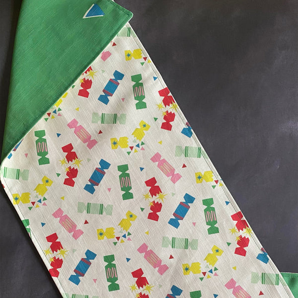 Christmas cracker table runner | double sided