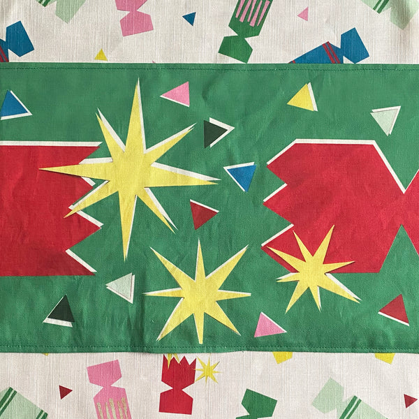 Christmas cracker table runner | double sided