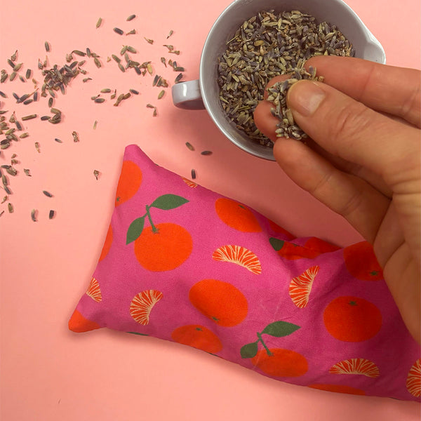 Lavender eye pillow | Satsuma print