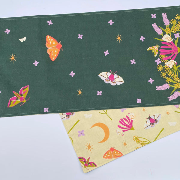 Midsummer night table runner | double sided