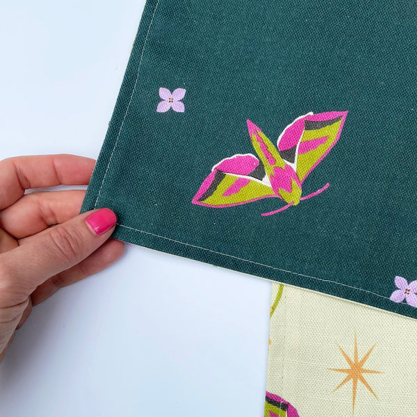 Midsummer night table runner | double sided
