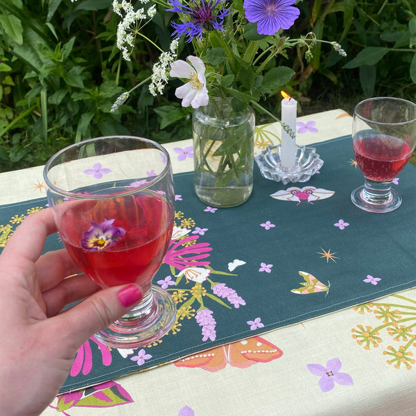 Midsummer night table runner | double sided