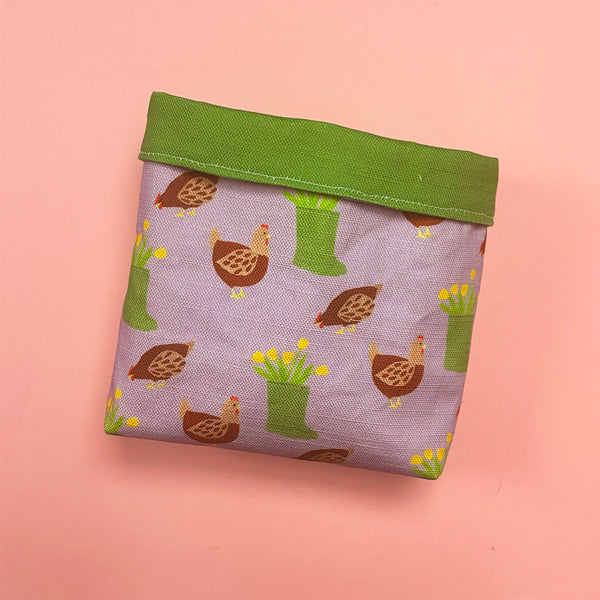 Plant cosy or basket | Chicken print