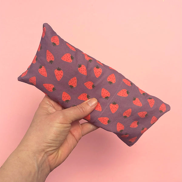 Lavender eye pillow | Strawberry print