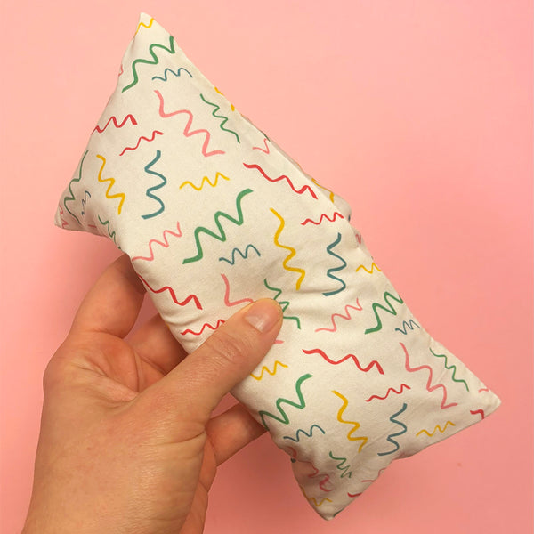 Lavender eye pillow | Squiggle print