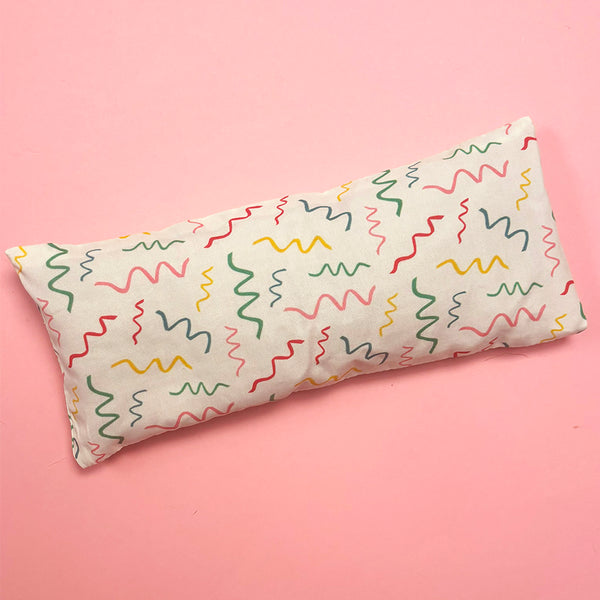 Lavender eye pillow | Squiggle print