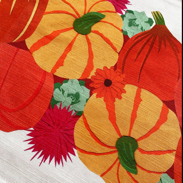 Autumn pumpkins table runner | double sided