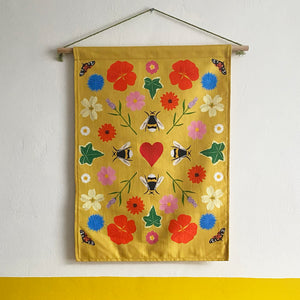 Made to order | 'Wild at heart' fabric wall hanging
