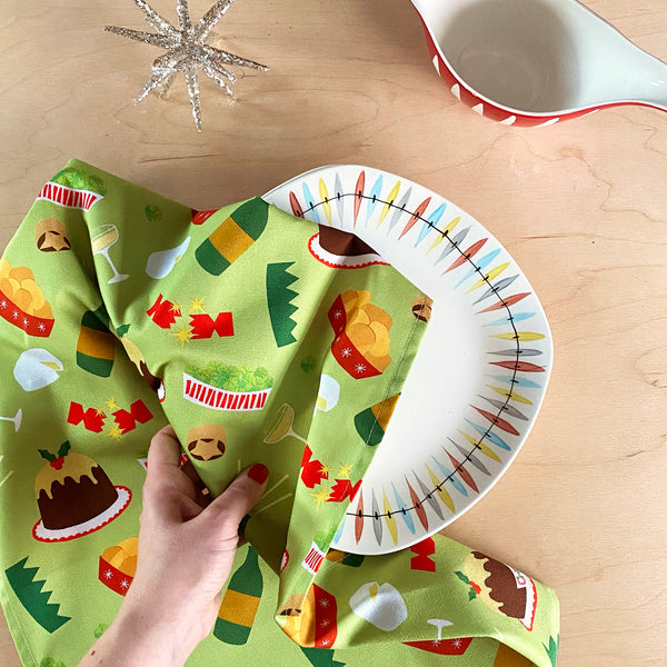Christmas Dinner Tea Towel