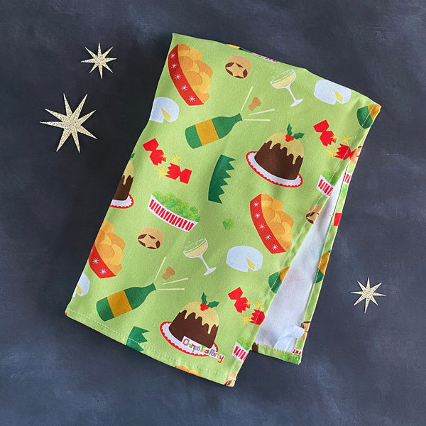 Christmas Dinner Tea Towel
