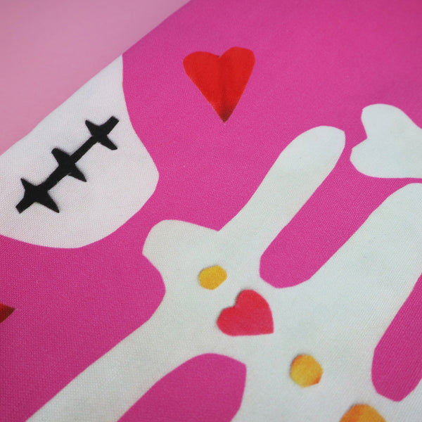 Pink Skeleton Table Runner