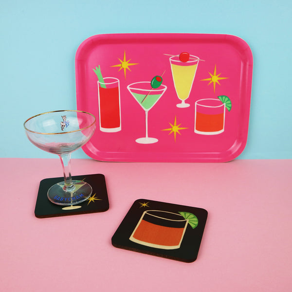 Atomic Cocktail Tray