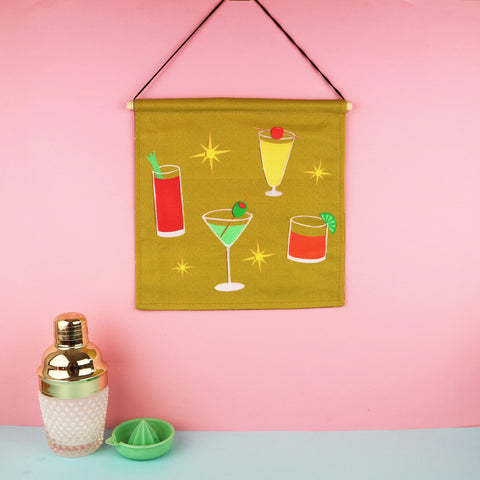 Cocktails Wall Hanging Decoration