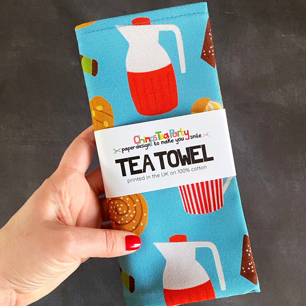 Fika Coffee & Cake Tea Towel