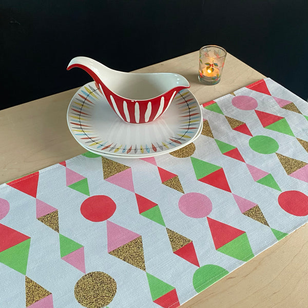 Festive table runner | double sided