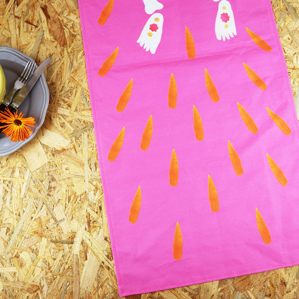 Pink Skeleton Table Runner