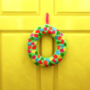 Colourful Christmas Wreath | Fat Quarter Sewing Project