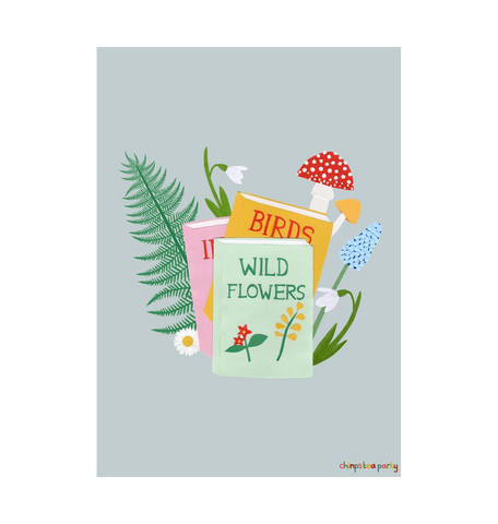 White Nature explorer A3 print