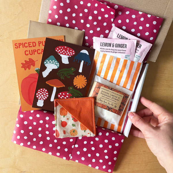 The Autumn joy box - Sew your own decoration kit with seasonal treats