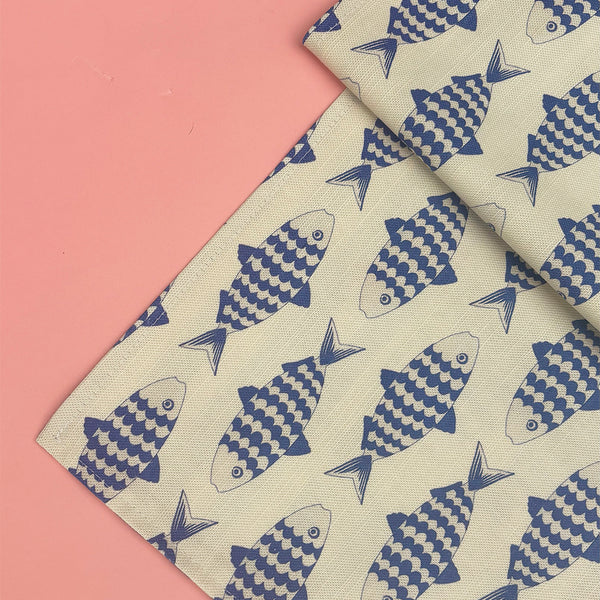 Fresh Fish table runner | double sided - Chimps Tea Party