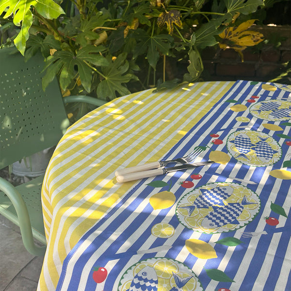Fresh Fish table runner | double sided - Chimps Tea Party