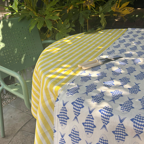 Fresh Fish table runner | double sided - Chimps Tea Party