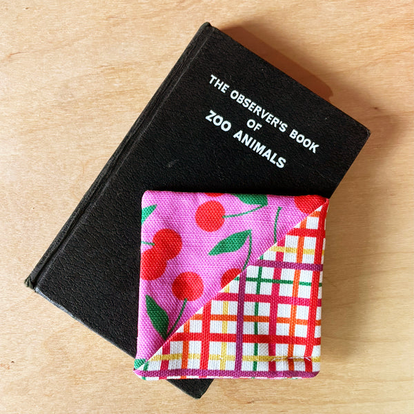 Fabric bookmark | Cherries