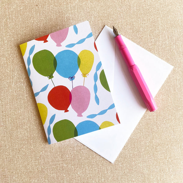 Birthday Card | Balloons | Recycled