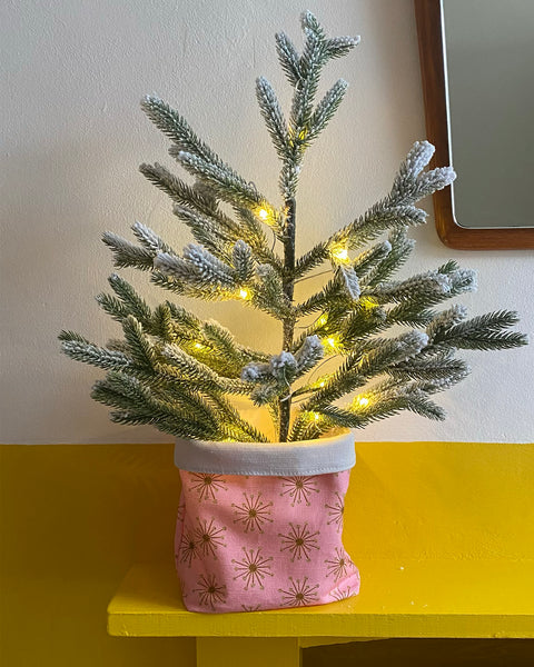 Plant cosy or basket | Starburst print