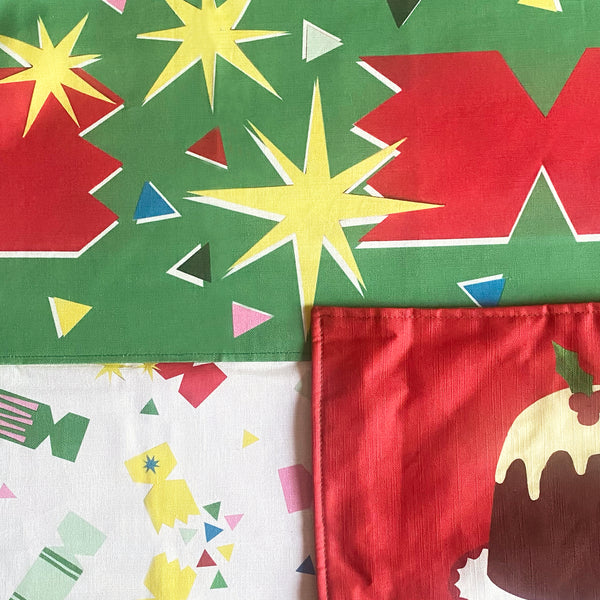 Christmas cracker table runner | double sided