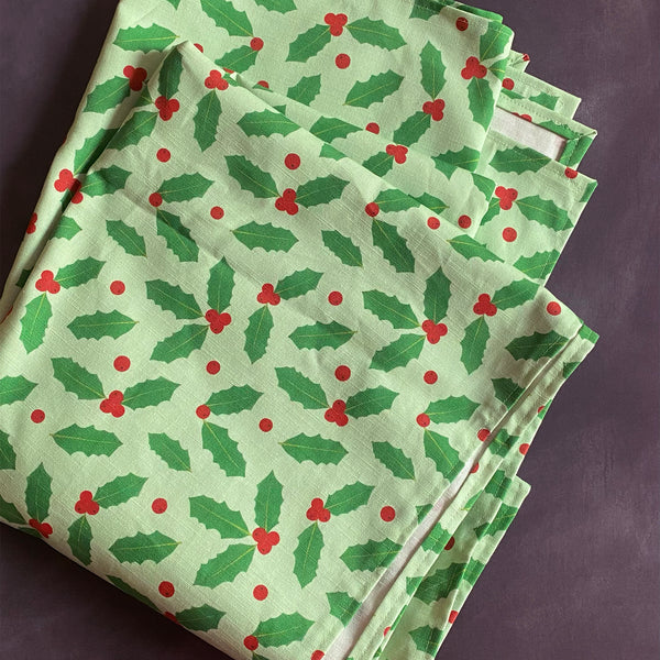 Made to order | Holly berry Christmas tablecloth