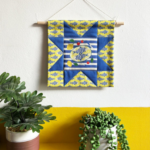 Mini quilt wall hanging | Fresh Fish