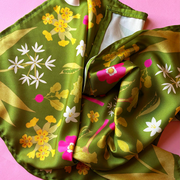 Spring equinox square scarf