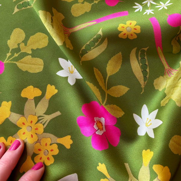 Spring equinox square scarf