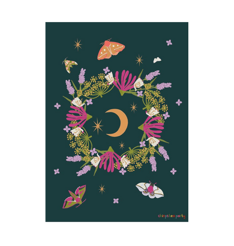White Midsummer night A4 print