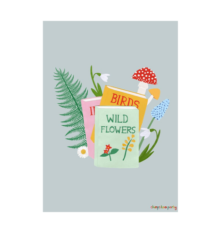 White Small Nature Explorer A4 print