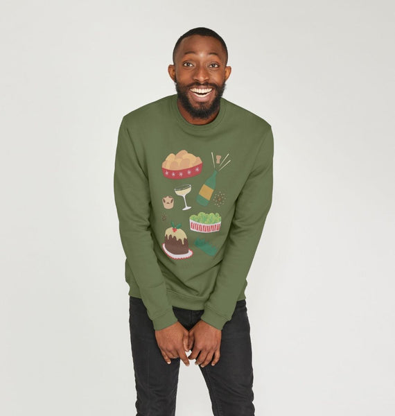 Christmas dinner men's jumper