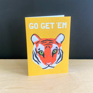 'Go Get Em' Tiger Card | Recycled