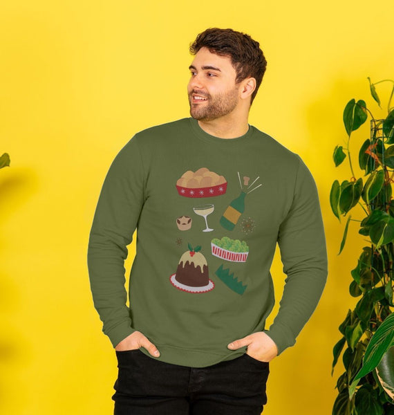 Christmas dinner men's jumper
