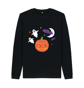 Black Halloween night men's jumper
