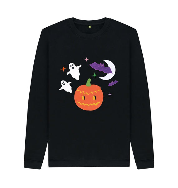 Black Halloween night men's jumper