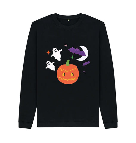 Black Halloween night men's jumper