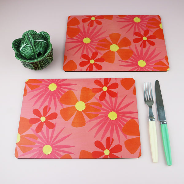 Flower Power Placemats | Set of 2 or 4